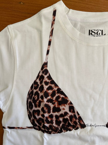 Leopard Bikini Tee