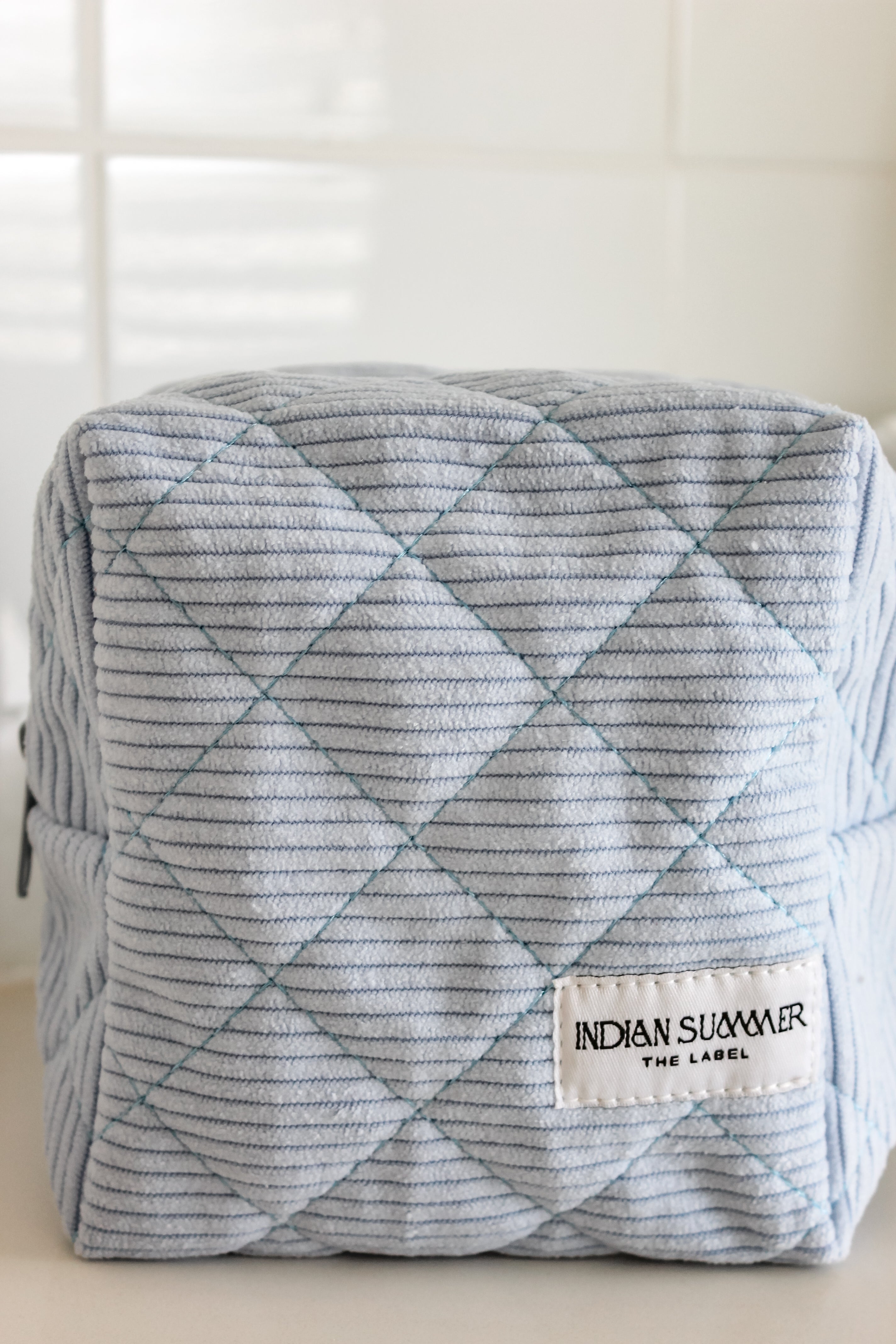 Cosmetic Bag - Baby Blue Cord
