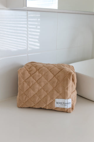 Cosmetic Bag - Light Brown Cord