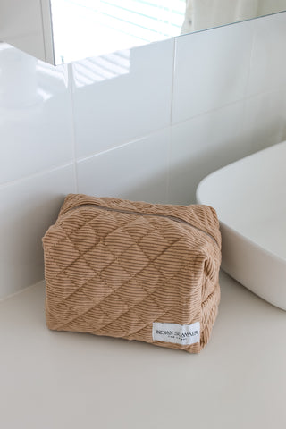 Cosmetic Bag - Light Brown Cord