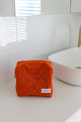 Cosmetic Bag - Orange Cord