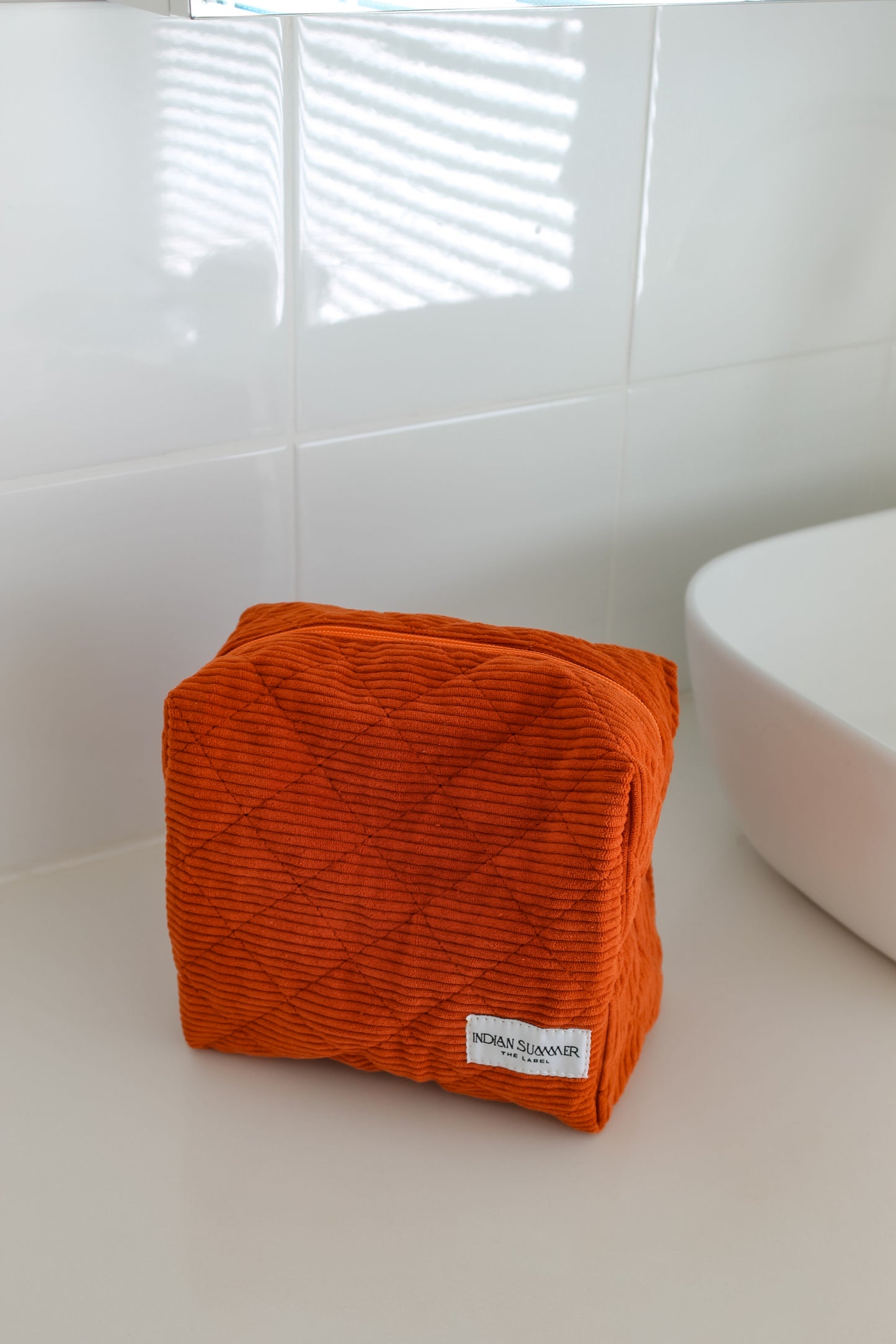 Cosmetic Bag - Orange Cord
