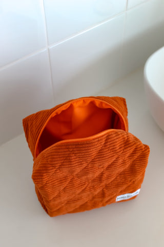 Cosmetic Bag - Orange Cord