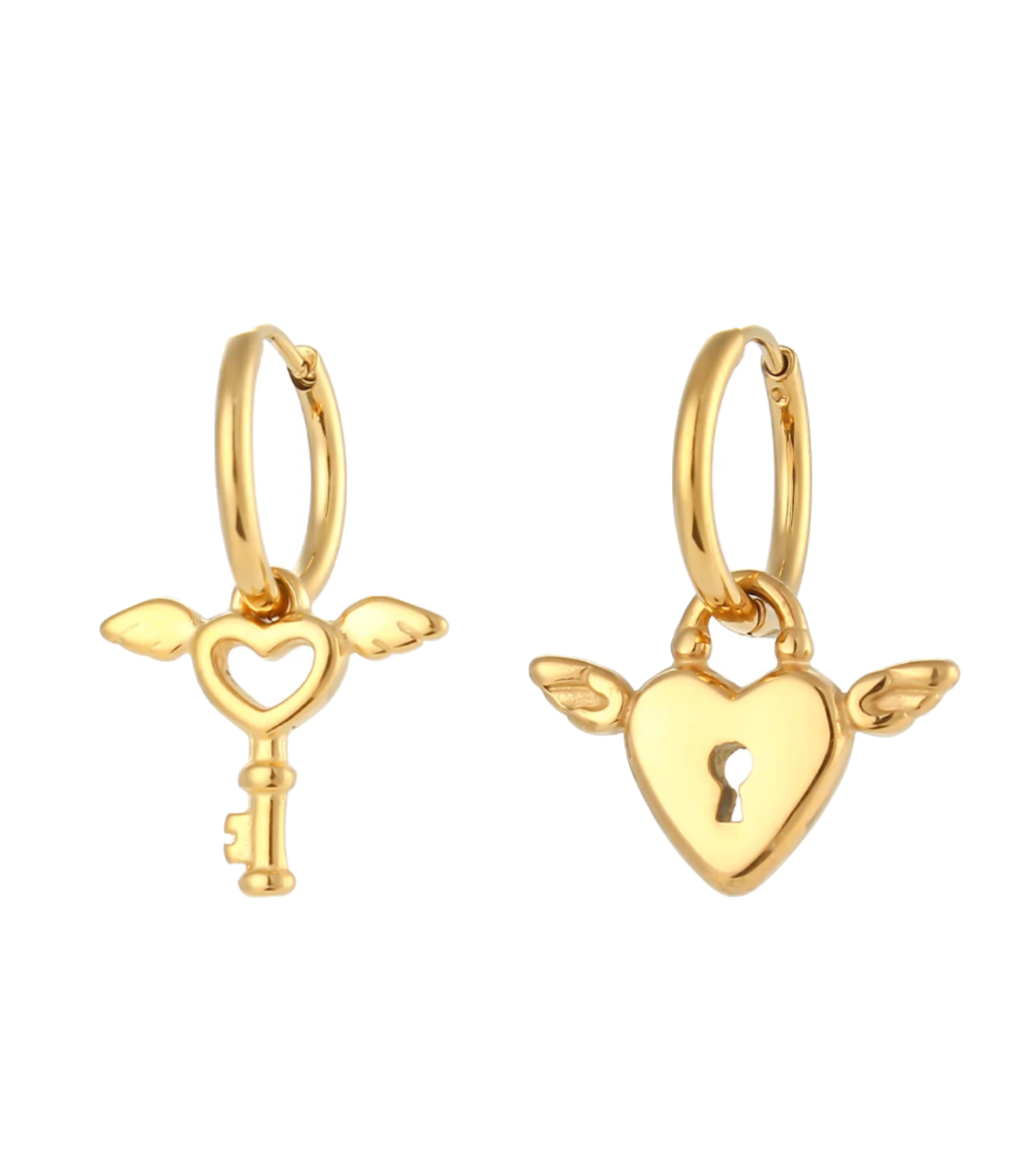 Lock and key Earrings