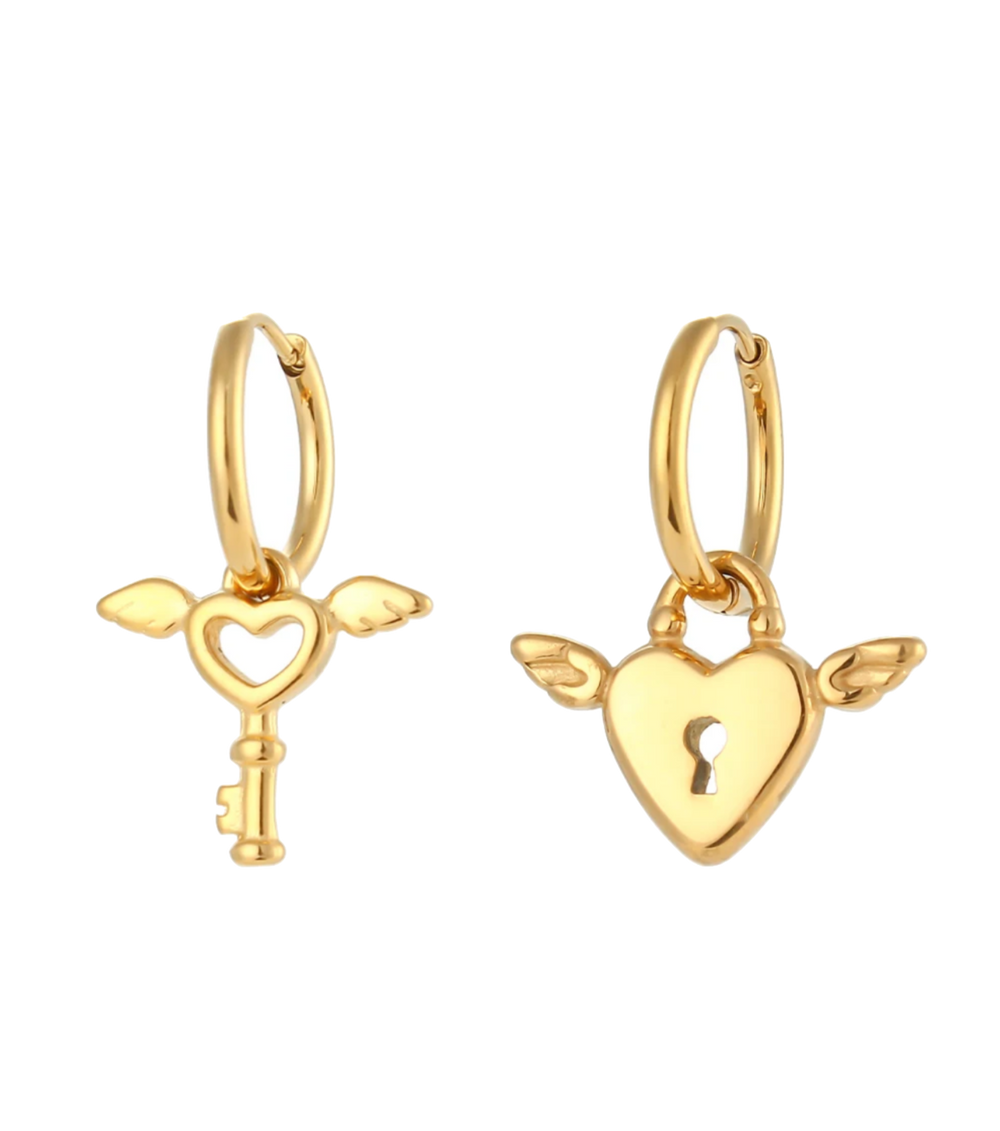 Lock and key Earrings