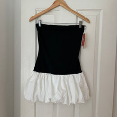 Bubble dress - white and black