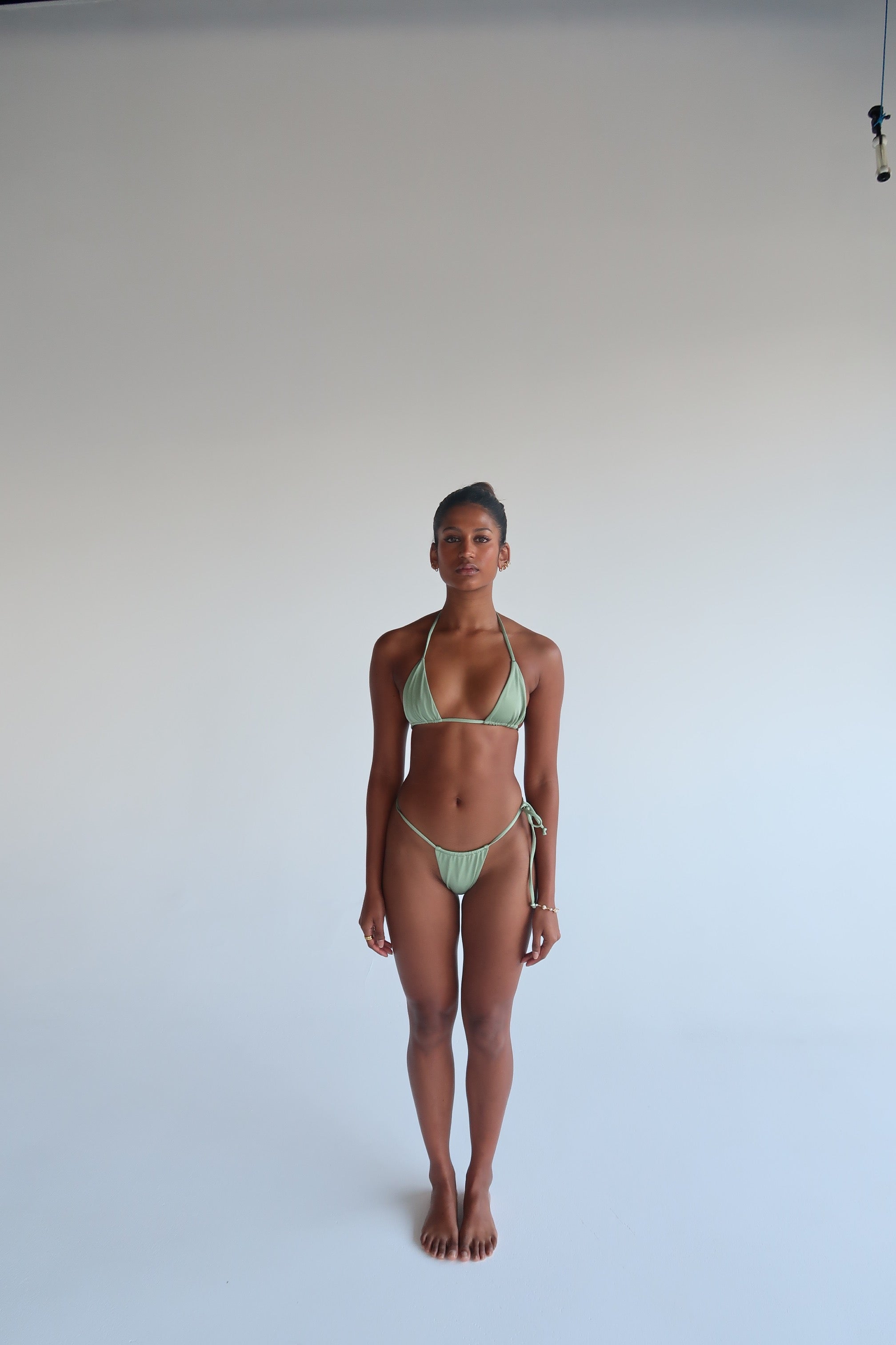 Sage Triangle Bikini Top