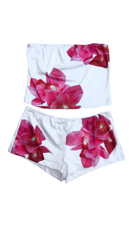 Short Set - Pink Flower