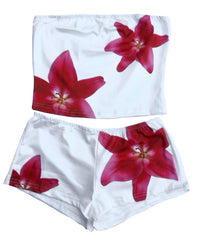 Short Set - Red Flower