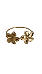 Flower cuff - gold