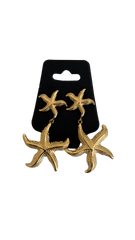 Double starfish earrings
