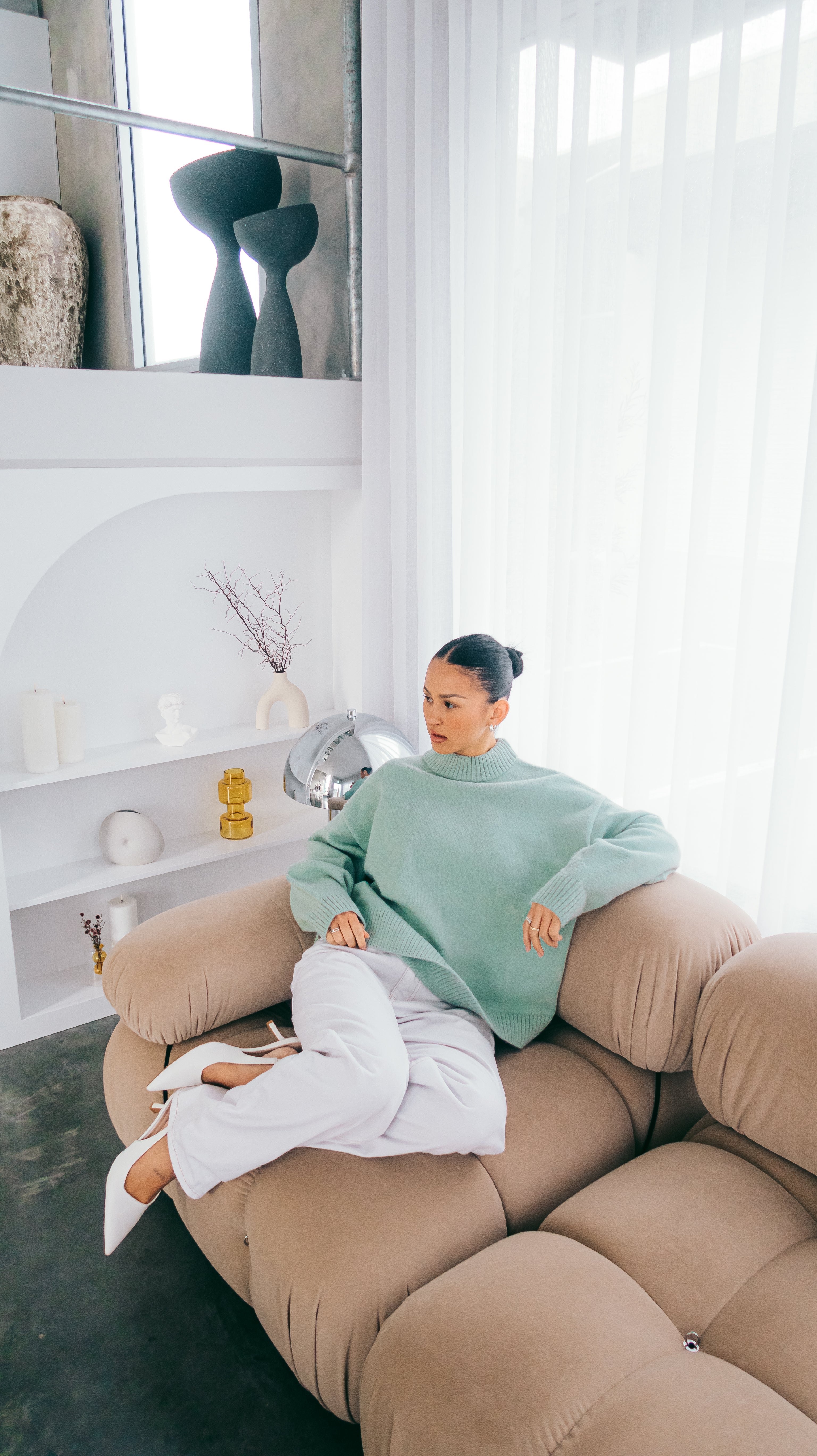 Knit Crewneck Sweater | Sage