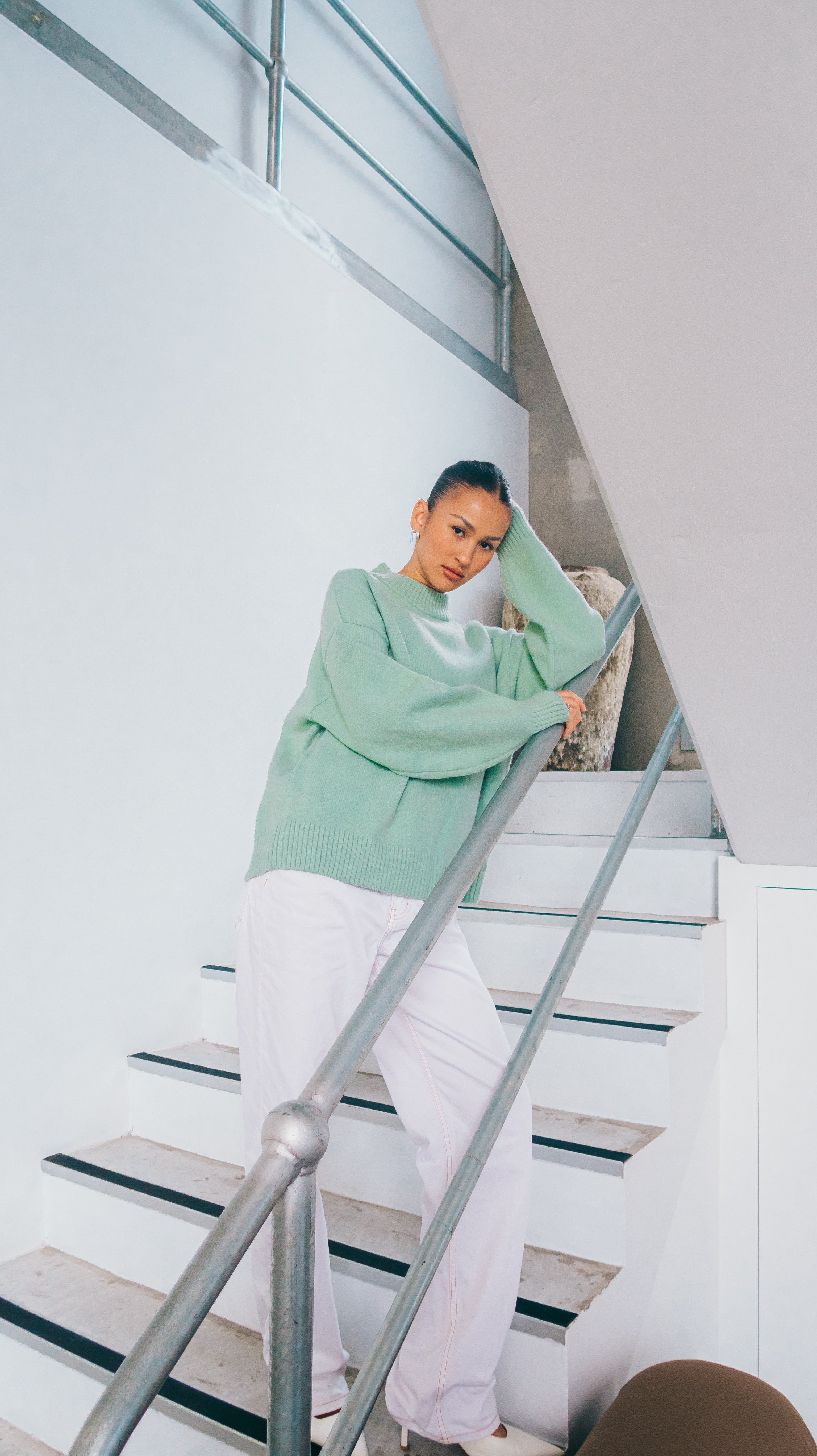 Knit Crewneck Sweater | Sage