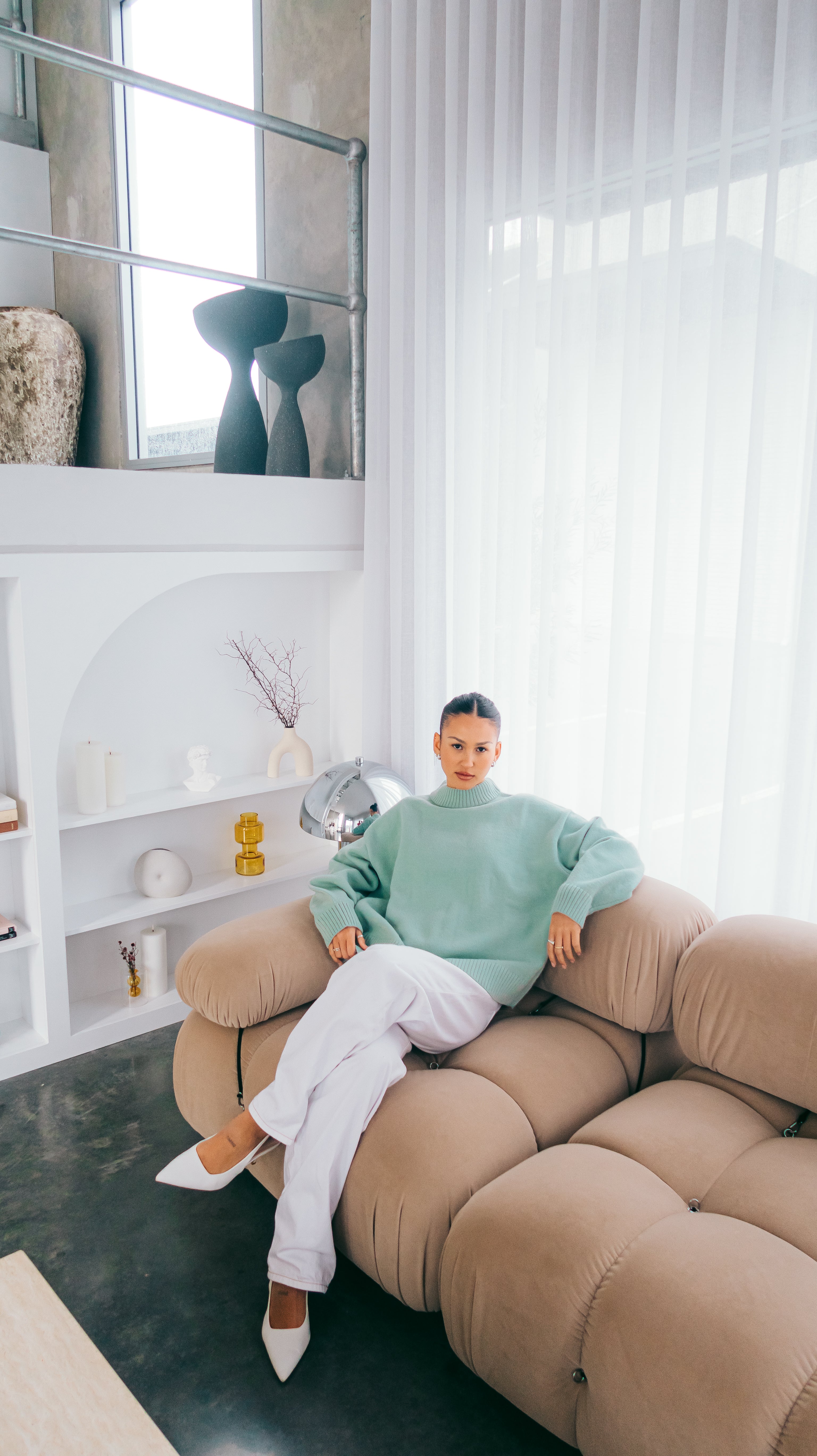 Knit Crewneck Sweater | Sage