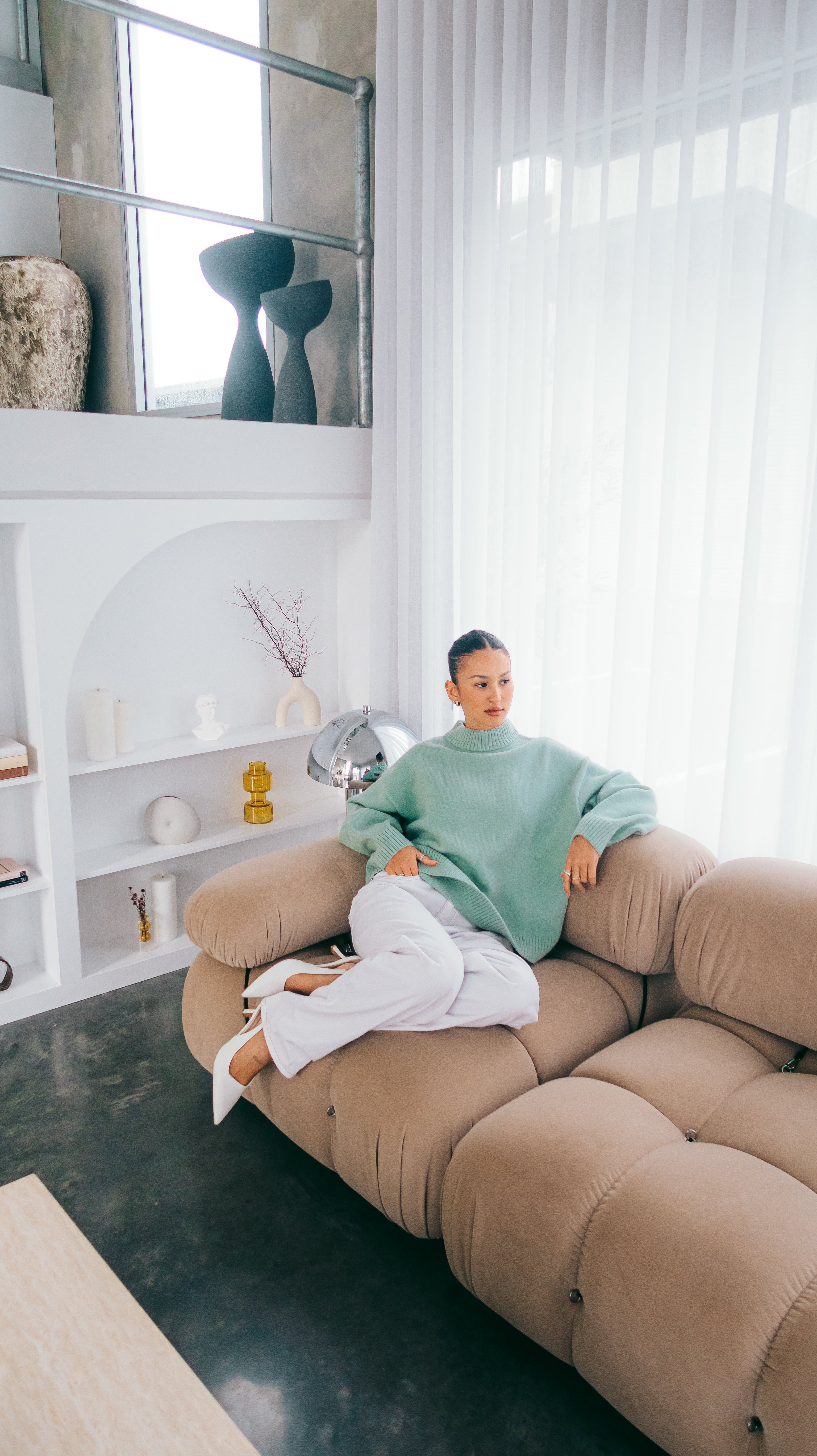 Knit Crewneck Sweater | Sage