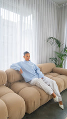 Knit Crewneck Sweater | Baby Blue