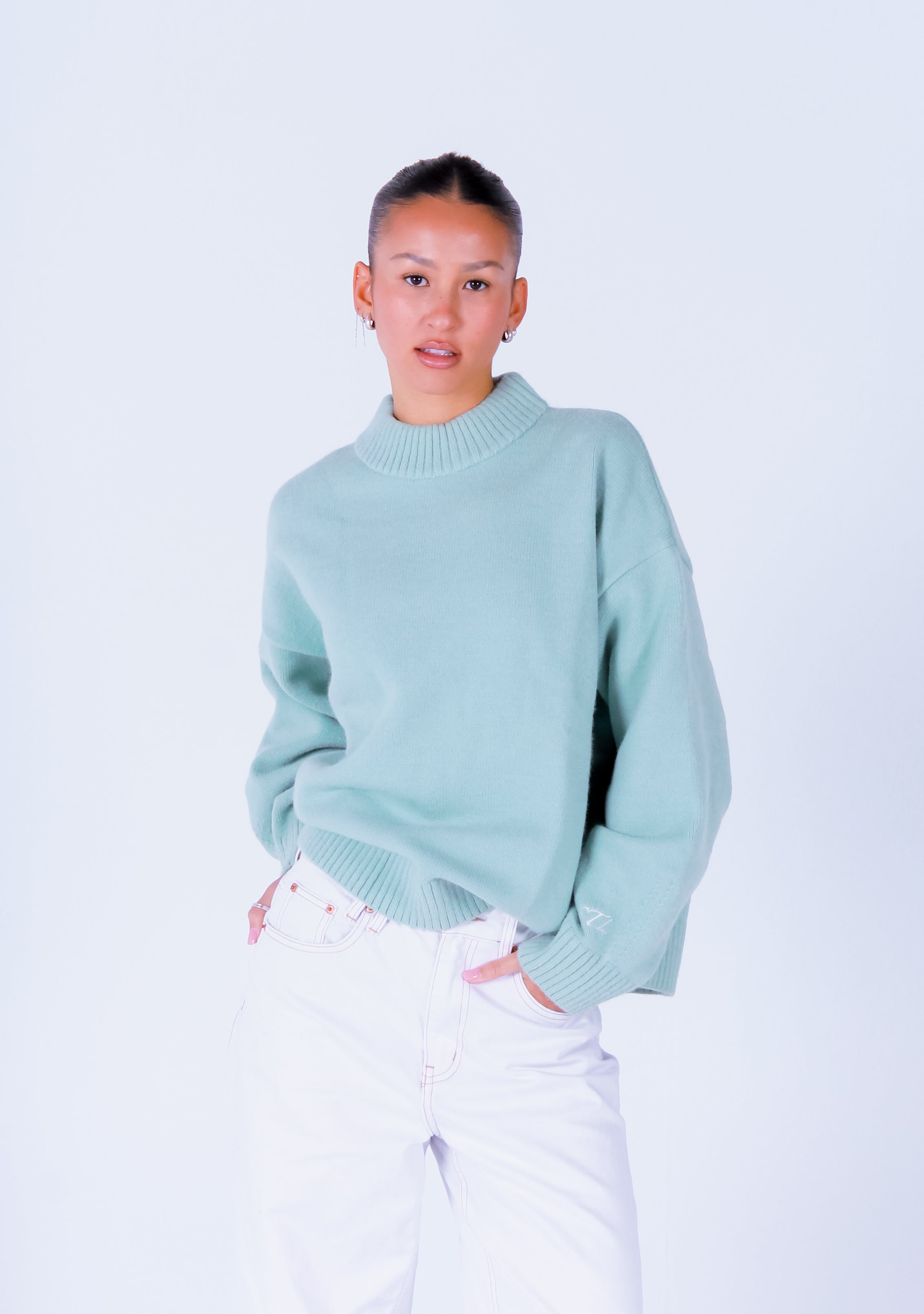 Knit Crewneck Sweater | Sage