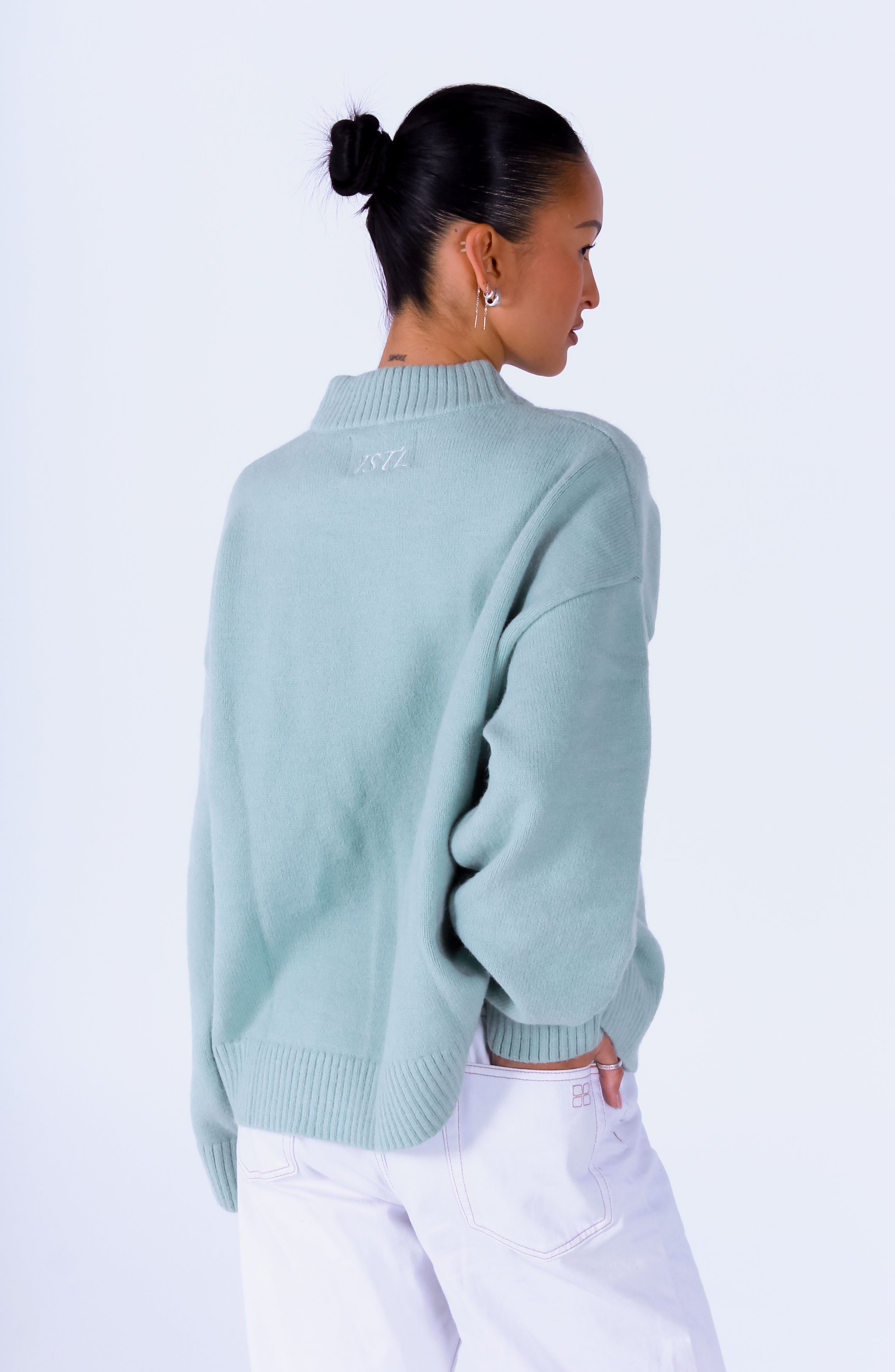 Knit Crewneck Sweater | Sage