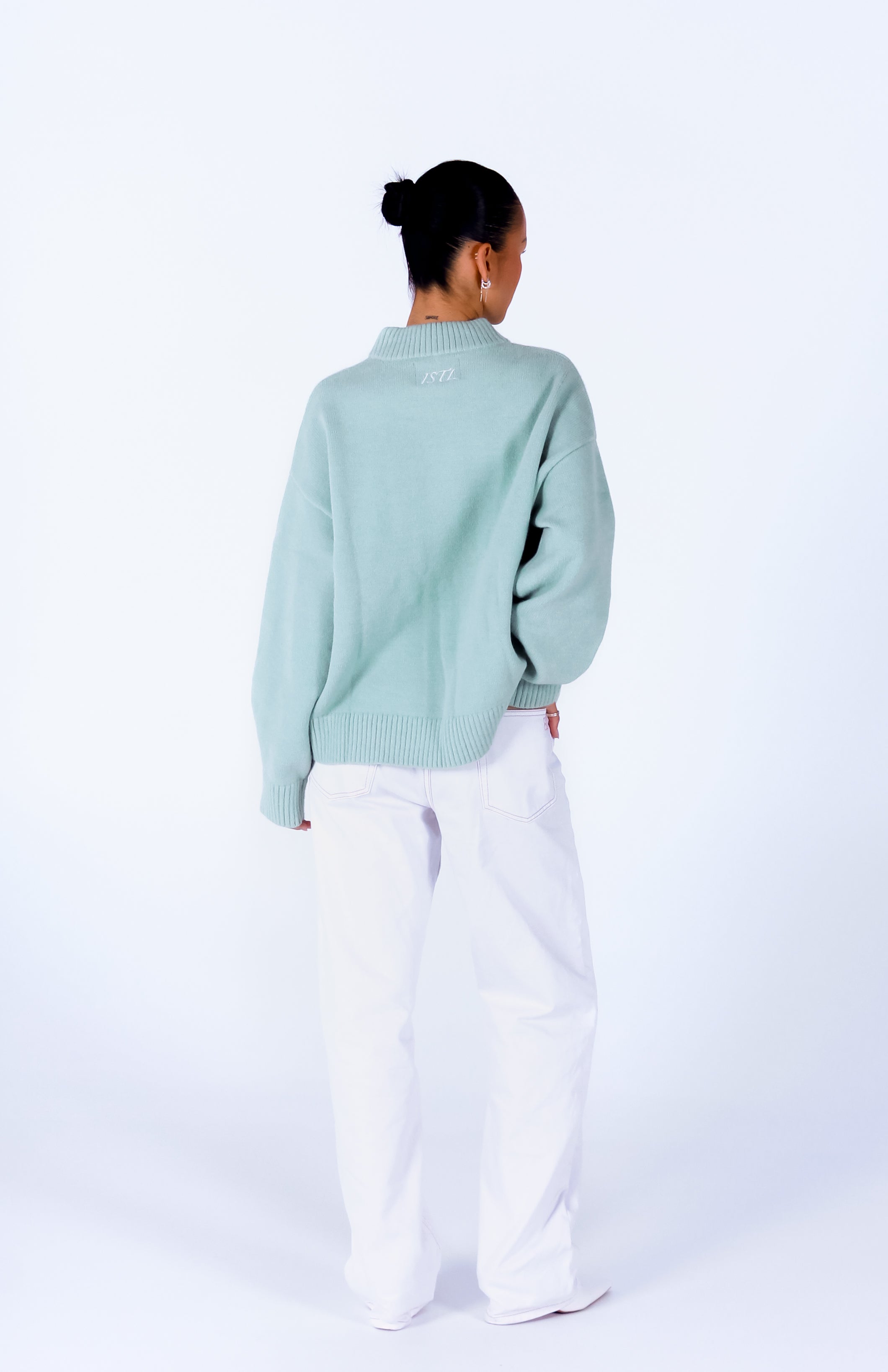 Knit Crewneck Sweater | Sage