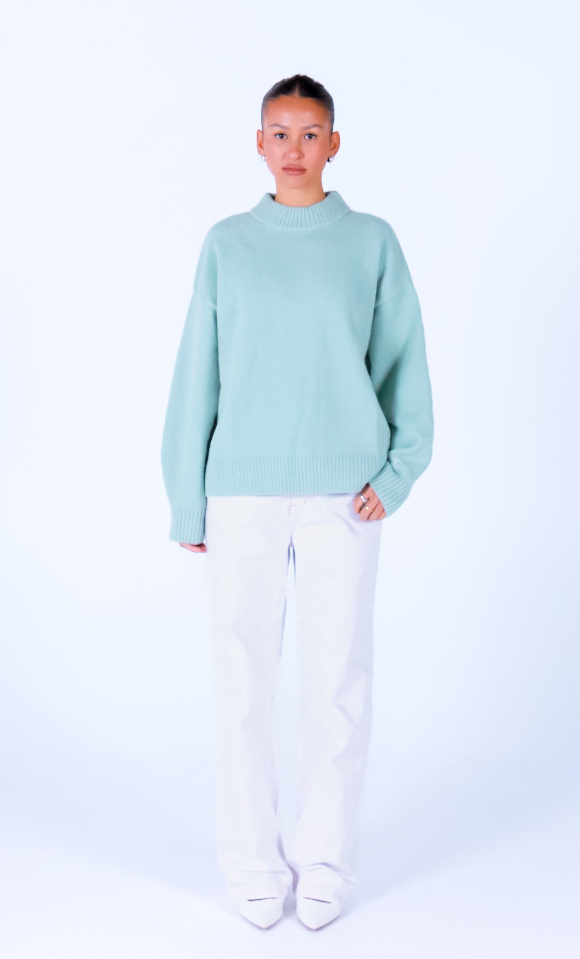 Knit Crewneck Sweater | Sage