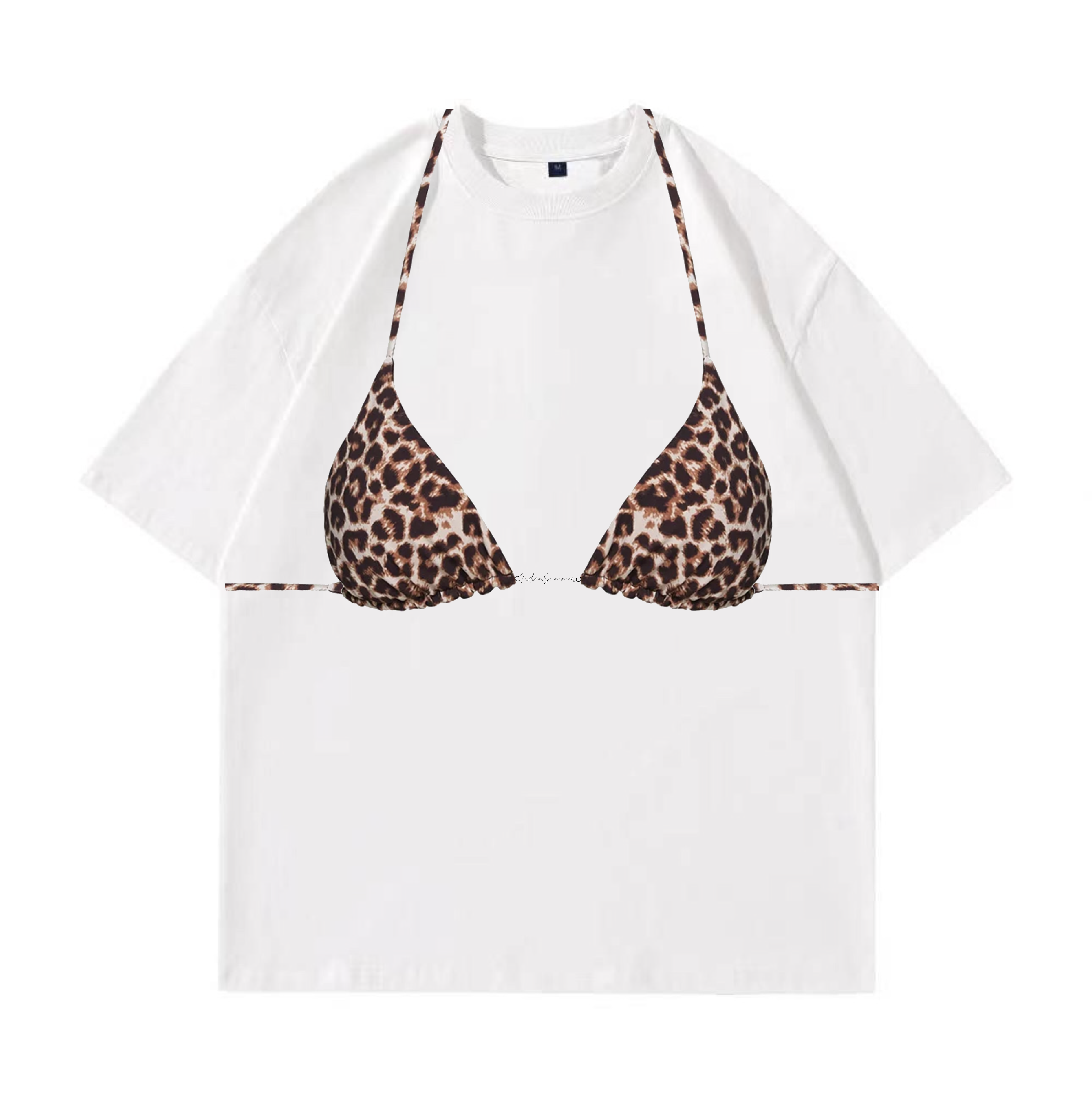 Leopard Bikini Tee