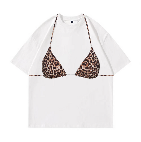 Leopard Bikini Tee