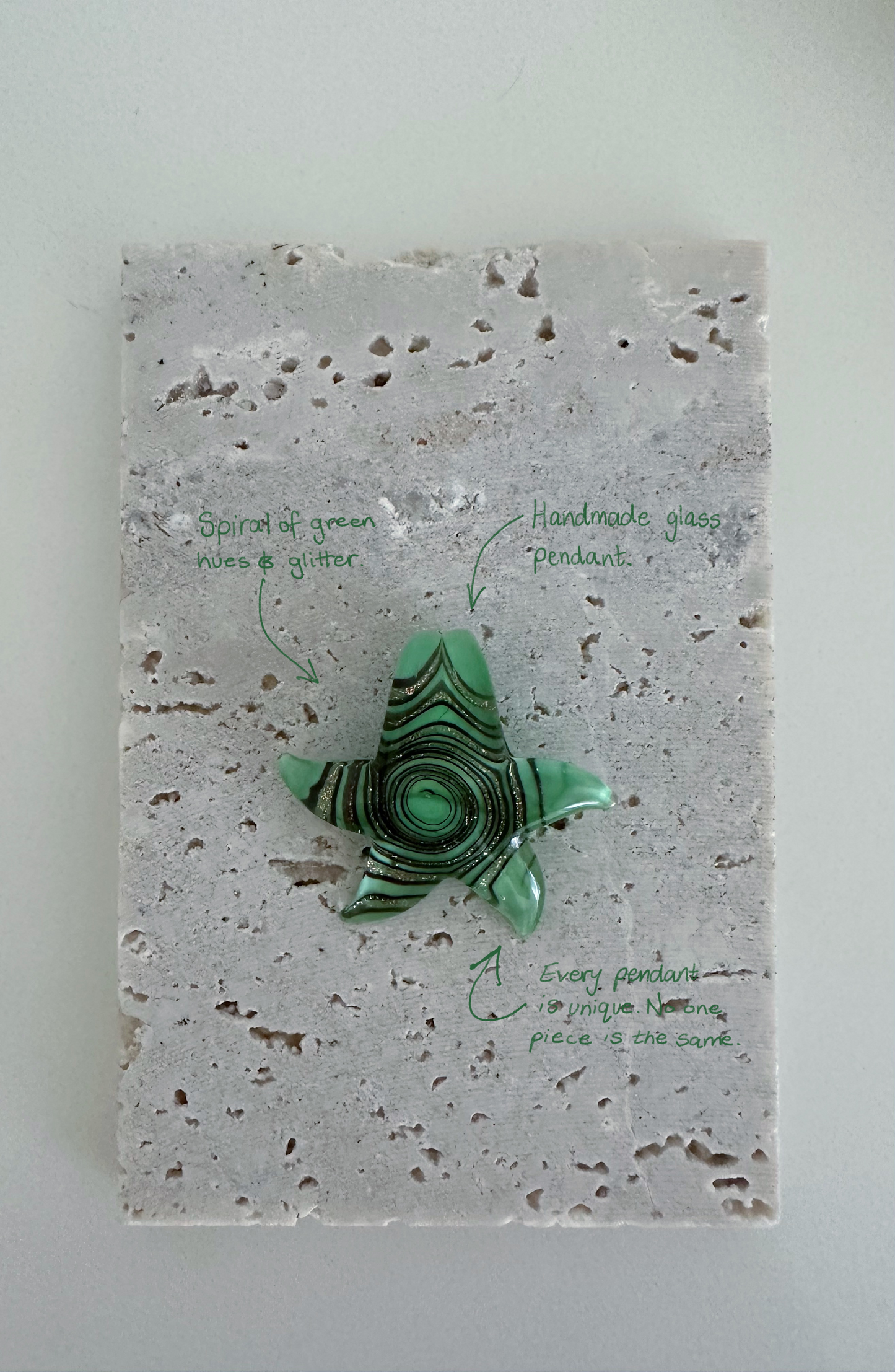 Spiral Necklace - Algae